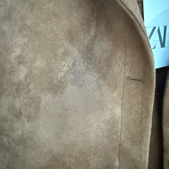 Zara Brown Suede Jacket - Picture 3 of 3